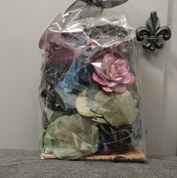 Bloom Room Bowl Filler Ball & Dried Floral Plum Purple Black Green Home Decor - Picture 11 of 12